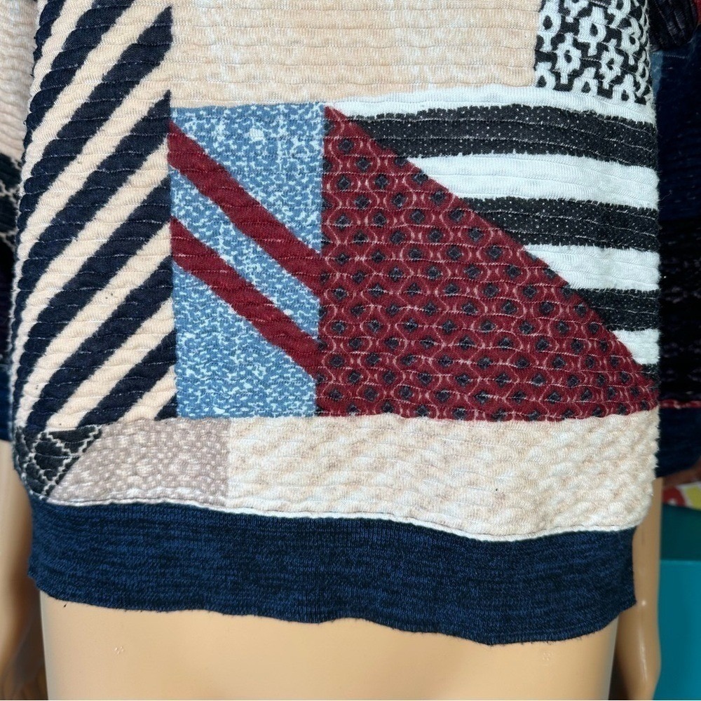 Zara Trafaluc Sweater Fall Winter Collection Patchwork - Picture 3 of 7